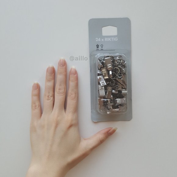 IKEA RIKTIG Curtain hooks with clips, 24 pack - Picture 5 of 12